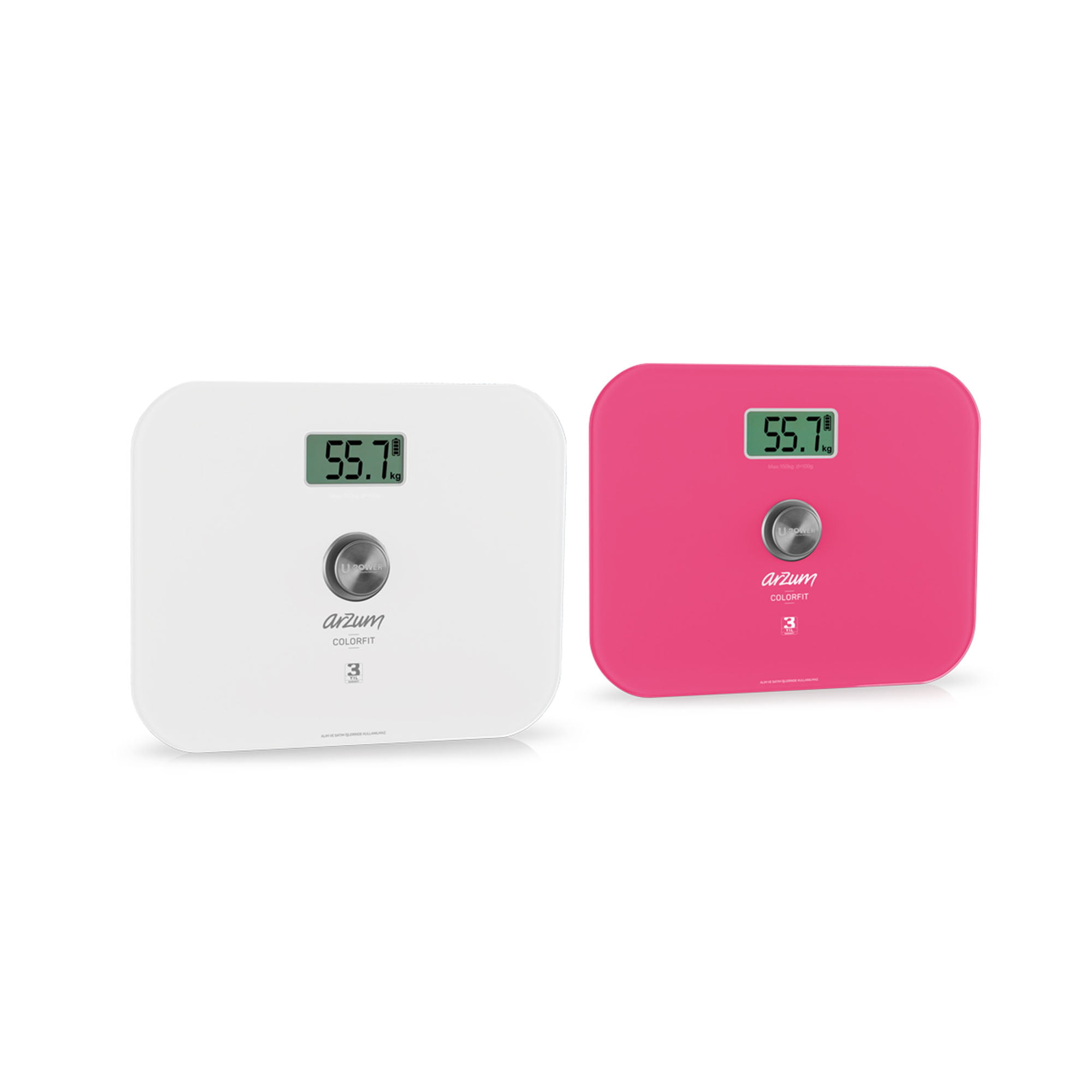 The Arzum Colorfit Eco-Friendly Glass Bathroom Scale will introduce sustainability and style to your facility. Perfect for hotels, healthcare centres, student accommodations, and more, this scale features battery-free technology and automatic power generation. It offers accurate readings and a sleek, pink-tempered glass design, making it both functional and attractive.